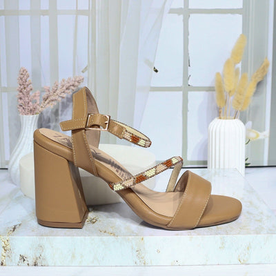 Sandalia tacon amaretto para mujer 2708-Z148