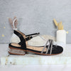 Sandalia plana negro para mujer 2754-Z527