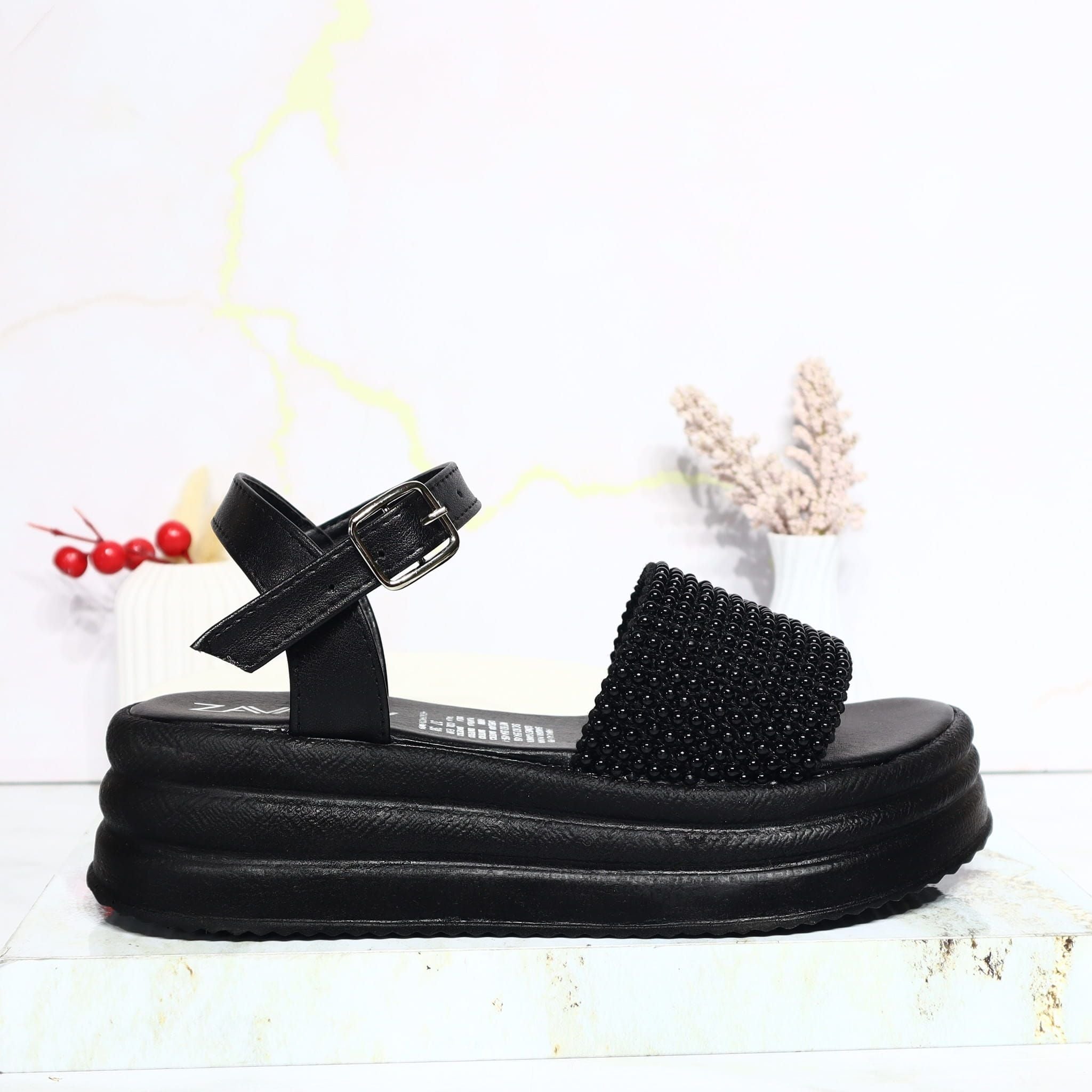 Plataforma alta negro para mujer 3054-Z570