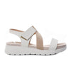 Sandalia plana talco para mujer 315-Z83