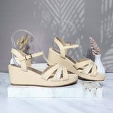 Plataforma baja beige para mujer 317C-Z610