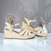 Plataforma baja beige para mujer 317C-Z610