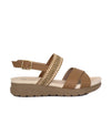 Sandalia plana camel para mujer 405-Z83