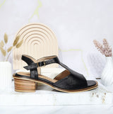 Sandalia tacon negro para mujer 406-Z559