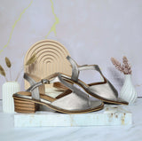Sandalia tacon plomo para mujer 406-Z559