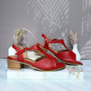 Sandalia tacon rojo para mujer 406-Z559