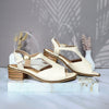 Sandalia tacon talco para mujer 406-Z559