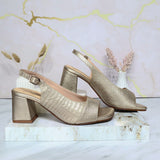 Tacon metal arena cuero para mujer 407-Z522