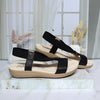 Sandalia plana negro para mujer 417-Z83