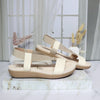 Sandalia plana talco para mujer 417-Z83