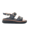 Sandalia plana negro para mujer 505-Z409