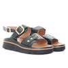 Sandalia plana negro para mujer 505-Z409