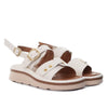 Sandalia plana talco para mujer 505-Z409