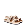 Sandalia plana beige para mujer 540-Z444