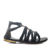 Sandalia plana negro para mujer 59-Z257