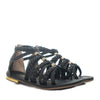 Sandalia plana negro para mujer 59-Z257