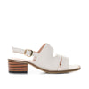 Sandalia tacon talco cuero para mujer 619-Z559