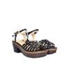 Electra / irina negro cuero para mujer 6334-Z06