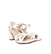 Sandalia tacon talco para mujer 663-Z522