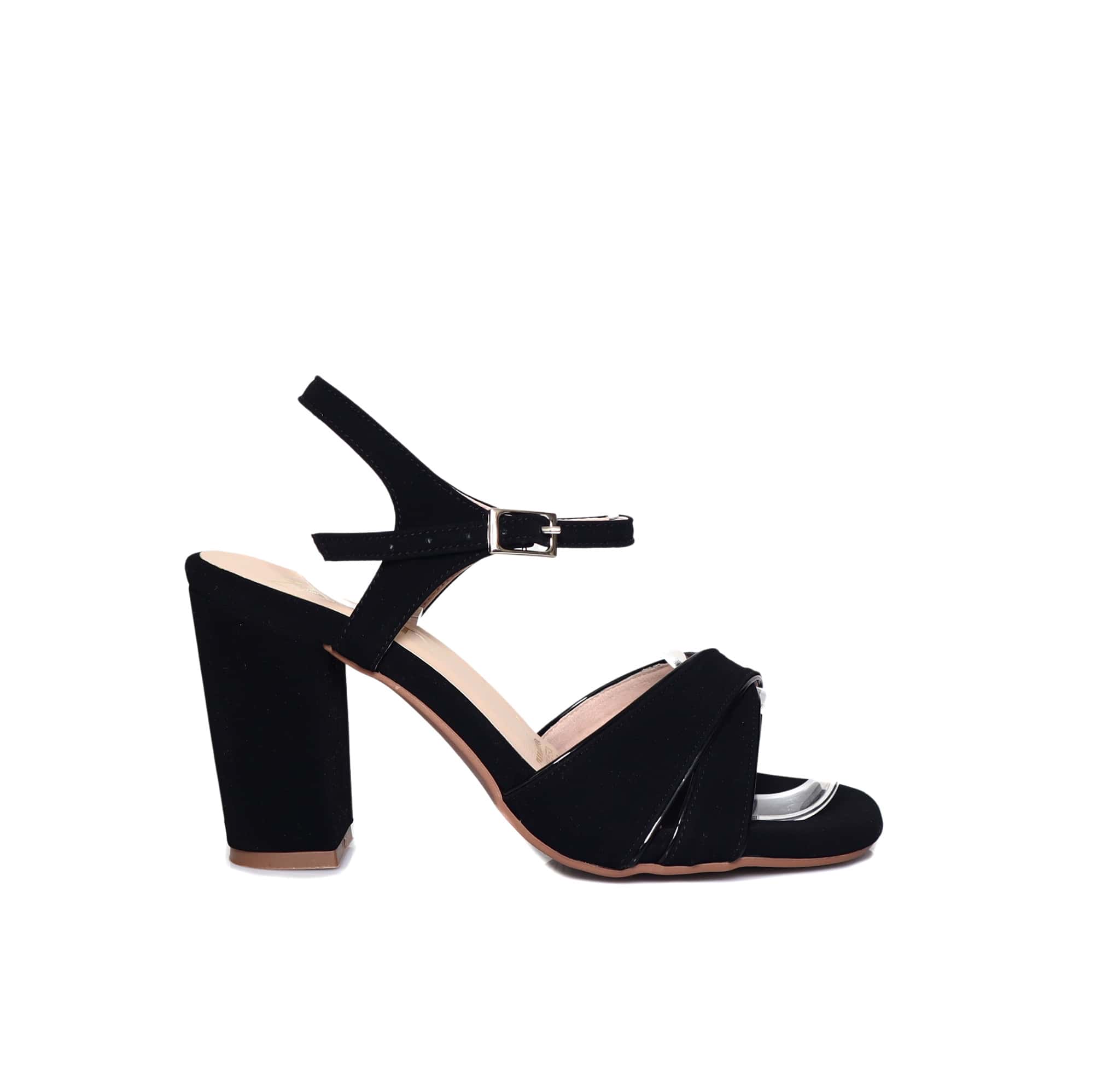 Sandalia tacon negro para mujer 696-Z522
