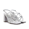 Sandalia tacon plata para mujer 705-Z191
