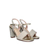 Sandalia tacon champaña para mujer 7593-Z522