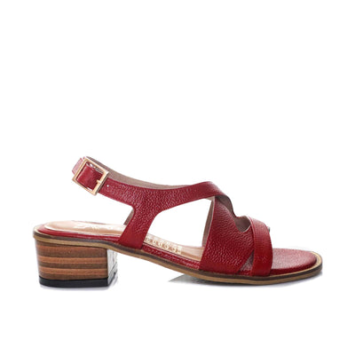 Sandalia tacon rojo para mujer 806-z559