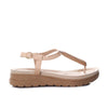 Sandalia plana beige para mujer 8065-Z83