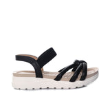 Sandalia plana negro para mujer 8072-Z83