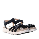 Sandalia plana negro para mujer 8072-Z83