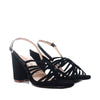 Sandalia tacon negro nobuck para mujer 810-Z523