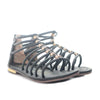 Sandalia plana negro para mujer 825-Z257