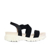 Sandalia plana negro para mujer 9007-Z83