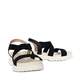 Sandalia plana negro para mujer 9007-Z83
