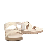 Sandalia plana beige para mujer 9017-Z83