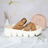 Plataforma baja camel para mujer 9025-1-Z83
