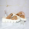 Plataforma baja camel para mujer 9025-1-Z83