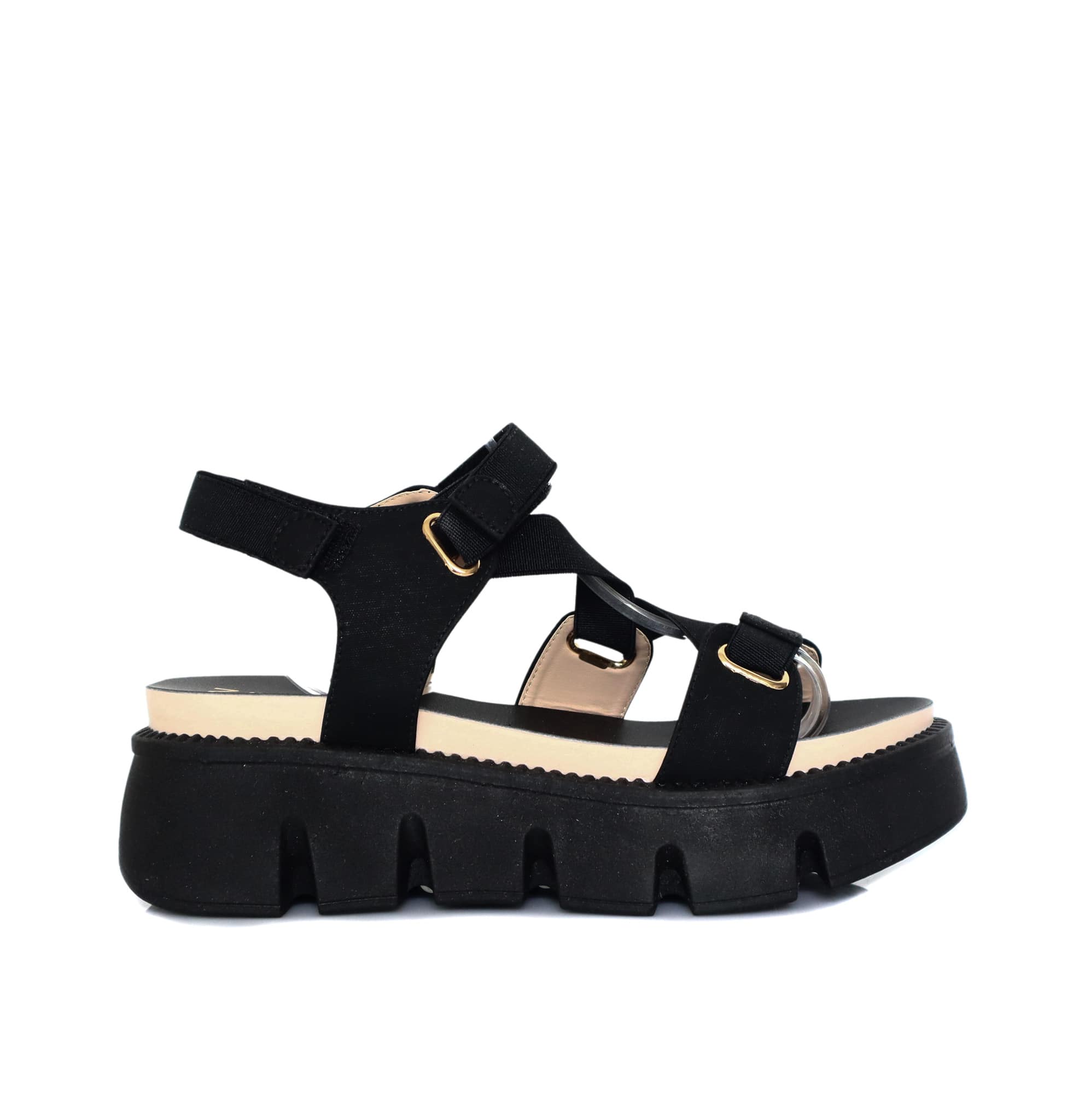Plataforma baja negro para mujer 9026-Z83