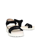 Sandalia plana negro para mujer 9034-Z83