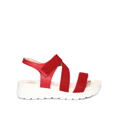 Sandalia plana rojo para mujer 9044-Z83