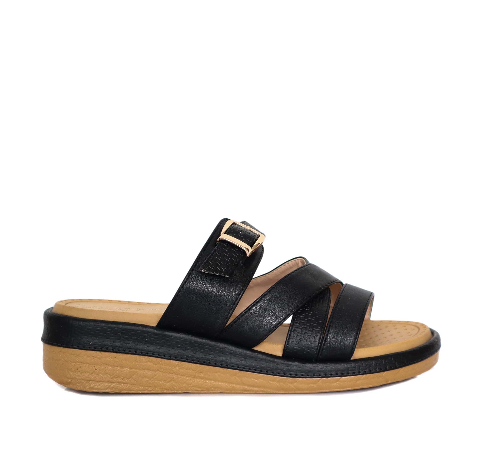 Plataforma baja negro para mujer 907-Z431
