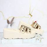 Plataforma alta beige para mujer 908-Z726