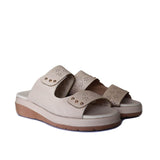Sandalia plana beige para mujer 9240-Z388