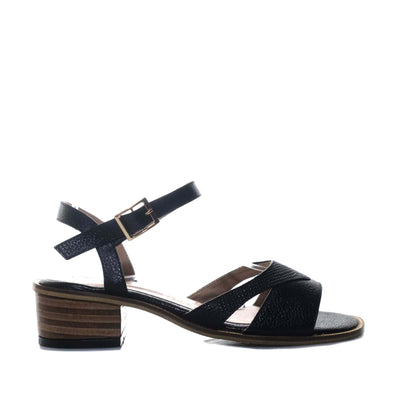 Sandalia tacon negro para mujer A14-Z559