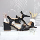 Sandalia tacon negro para mujer A60-Z686