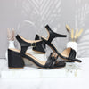 Sandalia tacon negro para mujer A60-Z686