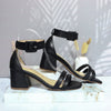 Sandalia tacon negro para mujer A68-Z686