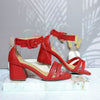 Sandalia tacon rojo para mujer A68-Z686