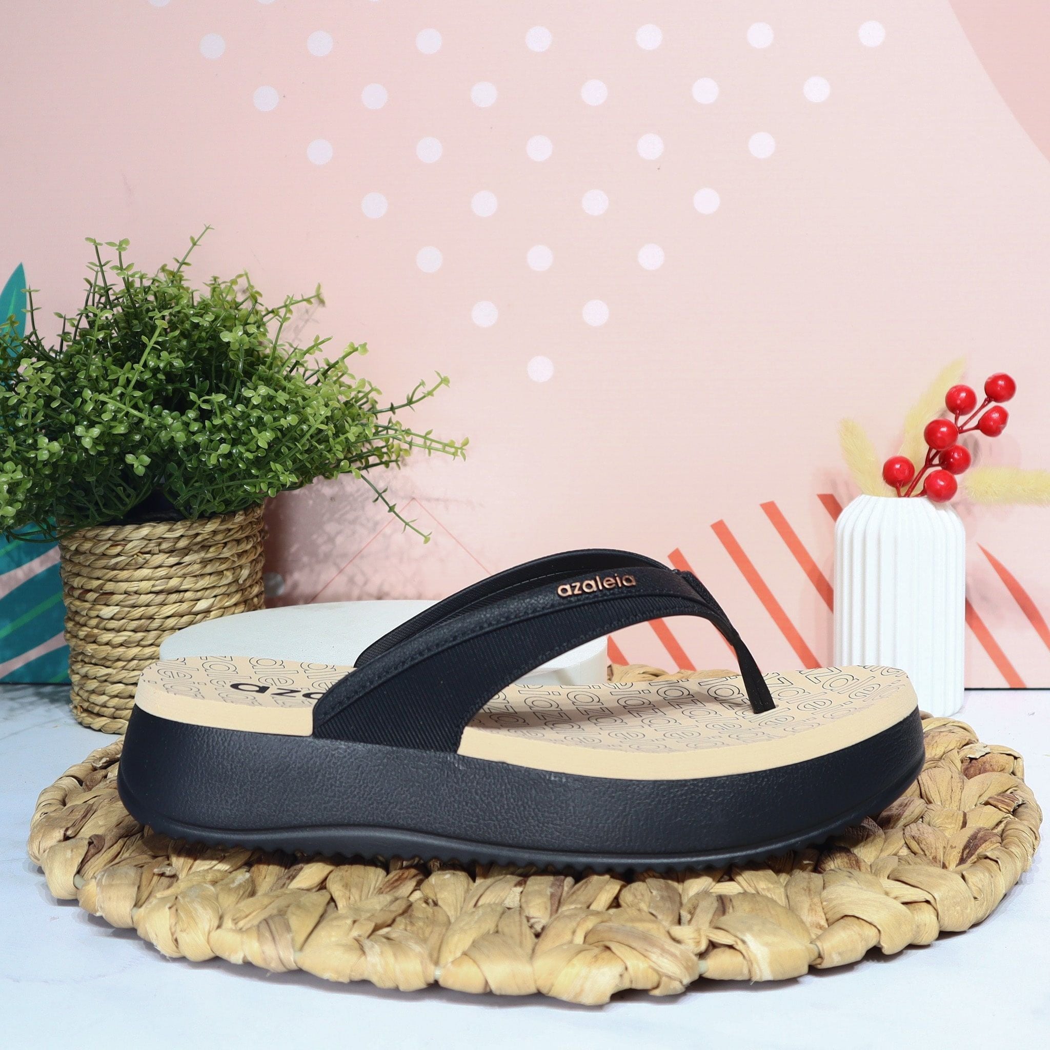 Azaleia negro x beige para mujer AZAL19180