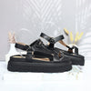 Sandalia plana negro para mujer C530-Z84